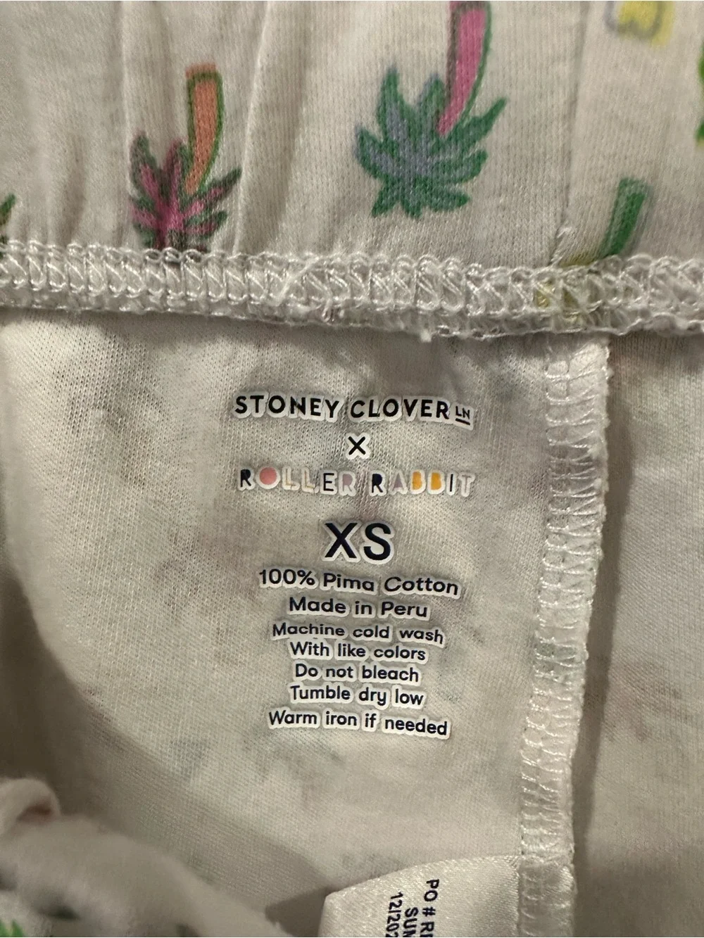 Roller Rabbit (Stoney Clover Collab) Short Sleeve Palm-Print Pajama Set